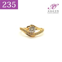 Cincin Lapis emas Permata Perhiasan imitasi Yaxiya Jewelry 235