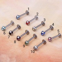 Anting Tindik Piercing lip labret helix tragus cartilage top upper
