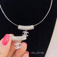 Promo Kalung Bestseller Chanel Silver Perak Bestseller Anti Karat TGB