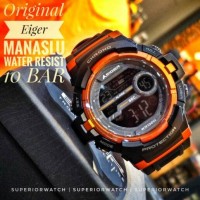 Jam Tangan Sport Pria Wanita Eiger MANASLU 3366002 Original Black