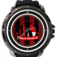 Jam Tangan Model Analog Pria dan Wanita Custom Theme AC MILAN Art 2