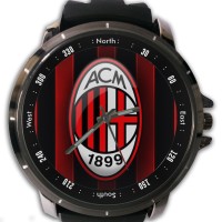 Jam Tangan Model Analog Pria dan Wanita Custom Theme AC MILAN Art 1