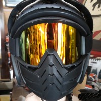 Goggle Masker / Kacamata Masker Hitam Berkualitas Import