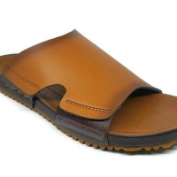 Sendal / Sandal Kulit Pria MAX POLO - TDP 01 BROWN