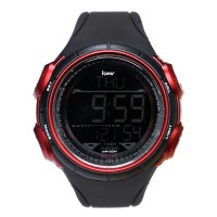 iGear i41-1968 - Jam Tangan Pria - Black Red + Free Backpack