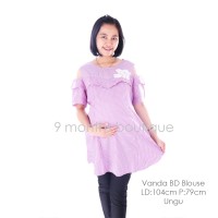 Baju Hamil Menyusui VANDA BD TOP PURPLE / Atasan Wanita Hamil Murah