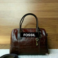 TAS FOSSIL JORI SMALL SATCHEL BROWN CROCO ORIGINAL