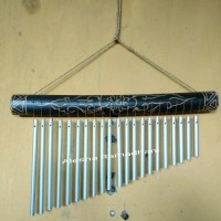 Wind Chime Bambu Alumunium / Alat Musik Perkusi