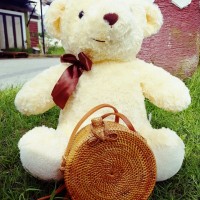 Jual Tas rotan ata bulat/handmade/selempang/asli lombok/distributor/murah/ Murah
