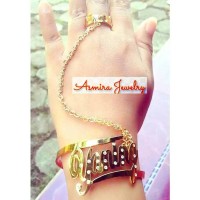 Gelang Nama Ukir Lapis Emas