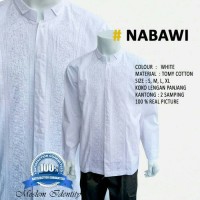 Baju Koko Putih Lengan Panjang , Baju Koko Nabawi