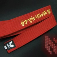 sabuk merah premium moks taekwondo