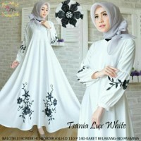 Model Baju Muslim Dewasa Gamis Tsania Lux Ori Rins Branded