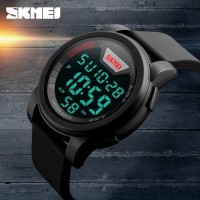 Jam Tangan Pria SKMEI Men LED Display Digital Watch DG1218 50m