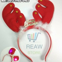 Acessories terlaris Bando Natal Tanduk Rusa LED