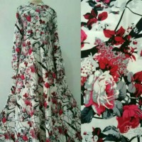 Baju Gamis Monalisa Etnik Deanara / Busana Muslim wolfis syari hitam