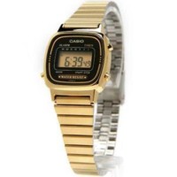 Jam Tangan Digital Wanita Casio Original Rantai Gold LA-670WGA-1D