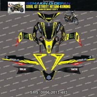 STICKER STRIPING YAMAHA MIO SOUL GT MONSTER YELLOW2 SPEC B