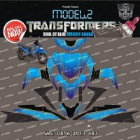 Stiker Striping Yamaha Mio soul gt blue circuit board Spec B
