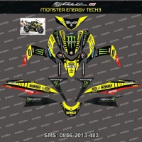 Stiker Striping Yamaha Mio Soul GT Tech3 monster energy Spec B