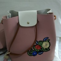 Tas Wanita Import original 2 in 1 Promo Merk terkenal Enji collection