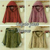 JAKET WANITA CAFEDO KANVAS TERMURAH TERBARU - SM111