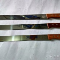 Pisau roti pemotong kue knife bread stainless steel tajam bagus mura