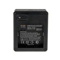 USB Dual Dua Battery Charger for Xiaomi Yi Ba kamera , camera termurah