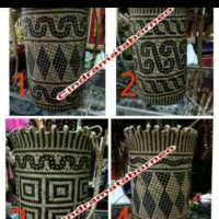 Jual tas punggung kulit rotan khas dayak Murah