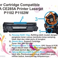 Toner Cartridge Compatible HP 85A CE285A Printer Laserjet P1102 P1102W