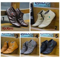 PROMO sepatu promo kickers slop hitam/keren murah lucu model terbaru
