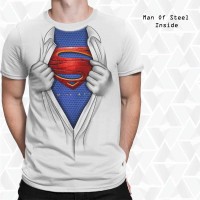 Baju 3D Unik Superman Man Of Steel Open Chest Limited Edition
