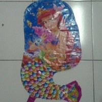 BALON GAS FOIL KARAKTER / BALON TERBANG / BALON FOIL / MERMAID
