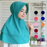 Jual JILBAB INSTAN TALI PET RUBIAH / INSTAN TALI PET 2 SUSUN / JILBAB LAYER Murah