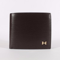DOMPET KULIT PRIA TIDUR IMPORT BRANDED HERMES 128 2619 COFFEE