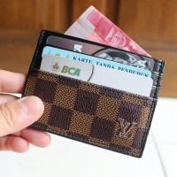 DOMPET KARTU CARD HOLDER ASLI KULIT IMPORT LOUIS VUITTON LV CC06 BRO