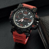 JAM TANGAN PRIA SPORTY G SHOCK GWG 1000 STRAP MERAH