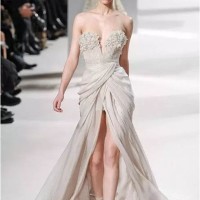 Gaun /Haute Couture Party Dress Elie Saab Floor Length Long Chiffon