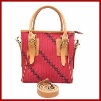 Tas Wanita, Swagger Hand Bag SW08, Tas Kulit Wanita Asli Motif Batik