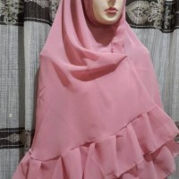 harga murah khimar ananda dua rempel / jilbab instan khimar ananda
