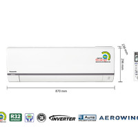 PANASONIC AC 1 PK PU9FKP std INVERTER PASANG PIPA 3M, RESMI