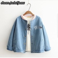 jeans denim levis outer jaket wanita jacket unik kekinian model baru