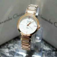 JAM TANGAN WANITA ALEXANDRE CHRISTIE AC2596 ORIGINAL ROSEGOLD