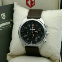 JAM TANGAN COWOK EXPEDITION E6675 COKLAT SILVER ORIGINAL