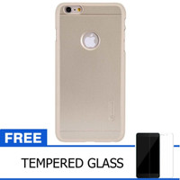 Nillkin Super Frosted Hard Case Iphone 6/6S -Emas+ Free Tempered Glas
