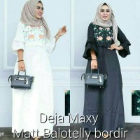 Sale Dress Putih Gamis Hitam Baju pesta Grosir pakaian Deja dress