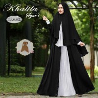 A9234 Gamis Syari Jumbo Khalila Wave