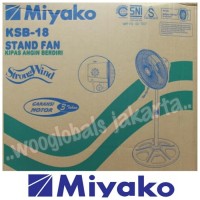 KIPAS ANGIN BERDIRI STAINLESS MIYAKO STAND FAN 18 INCH 18-KSB SNI ORI