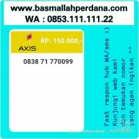 harga Perdana Nomor Cantik Axis Seri Triple Aa 0099 0838 71 770099 #t11 1040 Tokopedia