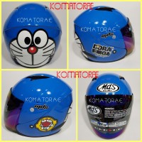 HELM MDS SPORT R3 LTD DORAEMON SMILEY BLUE WHITE